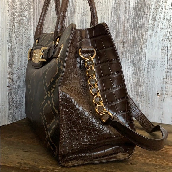 Michael Kors Snake Embossed Handbag Bag - Picture 3 of 8